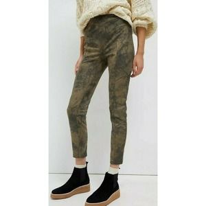 ANTHROPOLOGIE Sueded Tie-Dye Leggings Sz Small